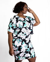 Daycee- Black Floral - 2 Piece Sets