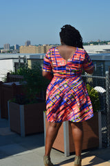 St. Clara (Peach Haze Print) Dress - Dresses