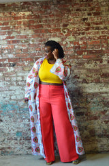 Wine Up Kimono - One Size - Tops